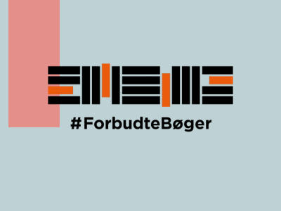 Grafik og logo for PENS kampagne Forbudte bøger