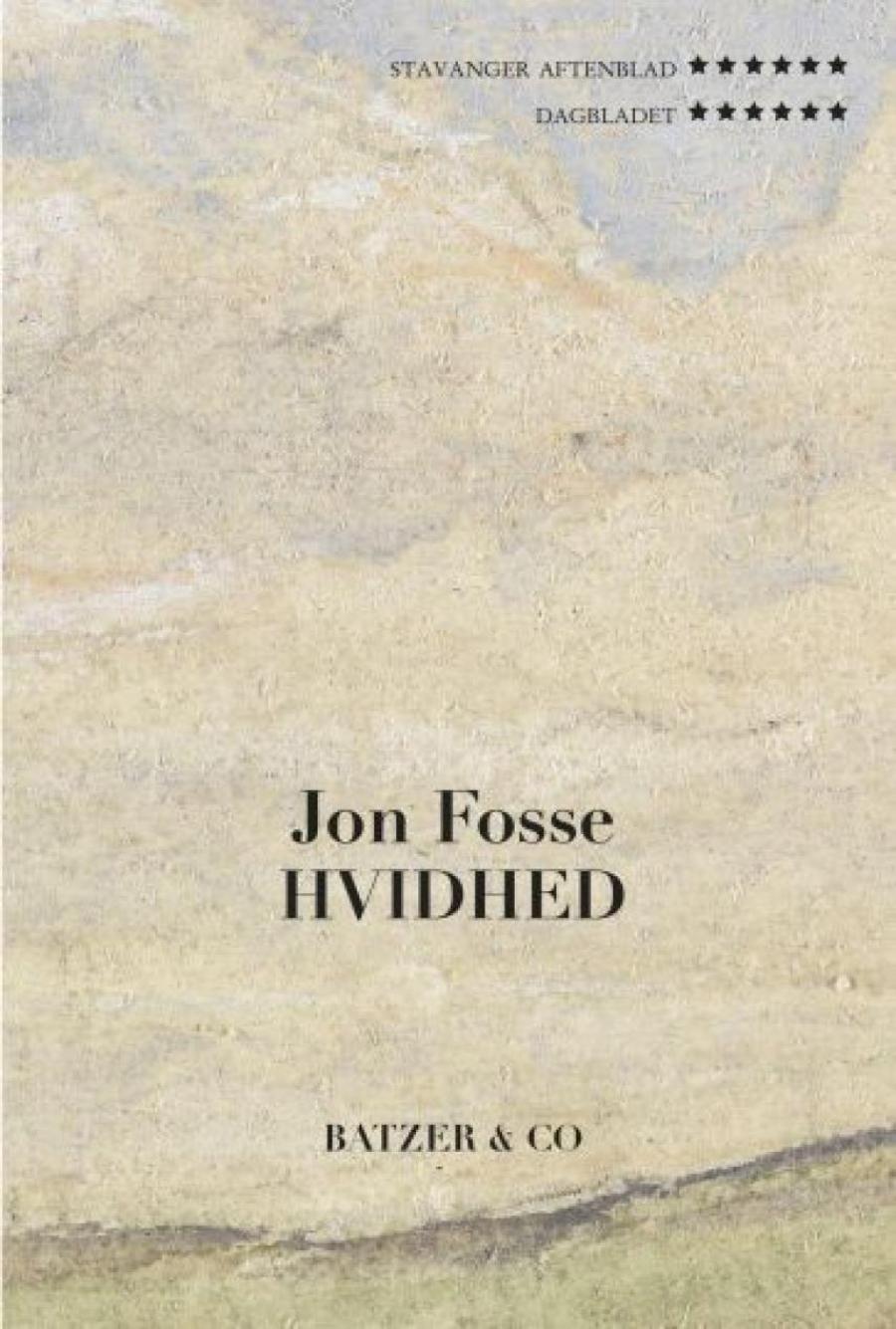 Bogforside: Hvidhed af Jon Fosse